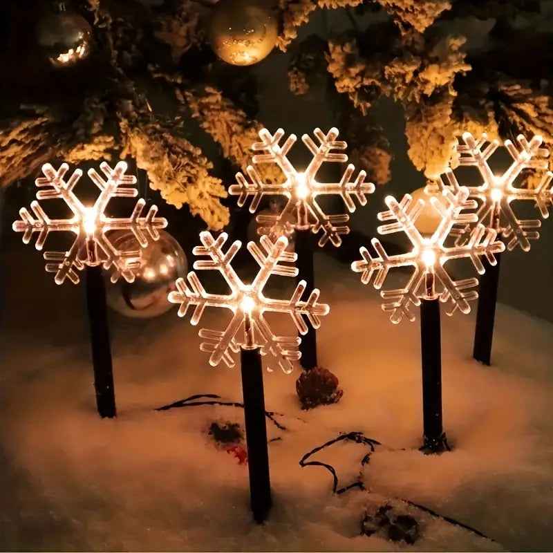 SnowGlow - Solarbetriebene Gartenbeleuchtungen für Festliche Außenatmosphäre