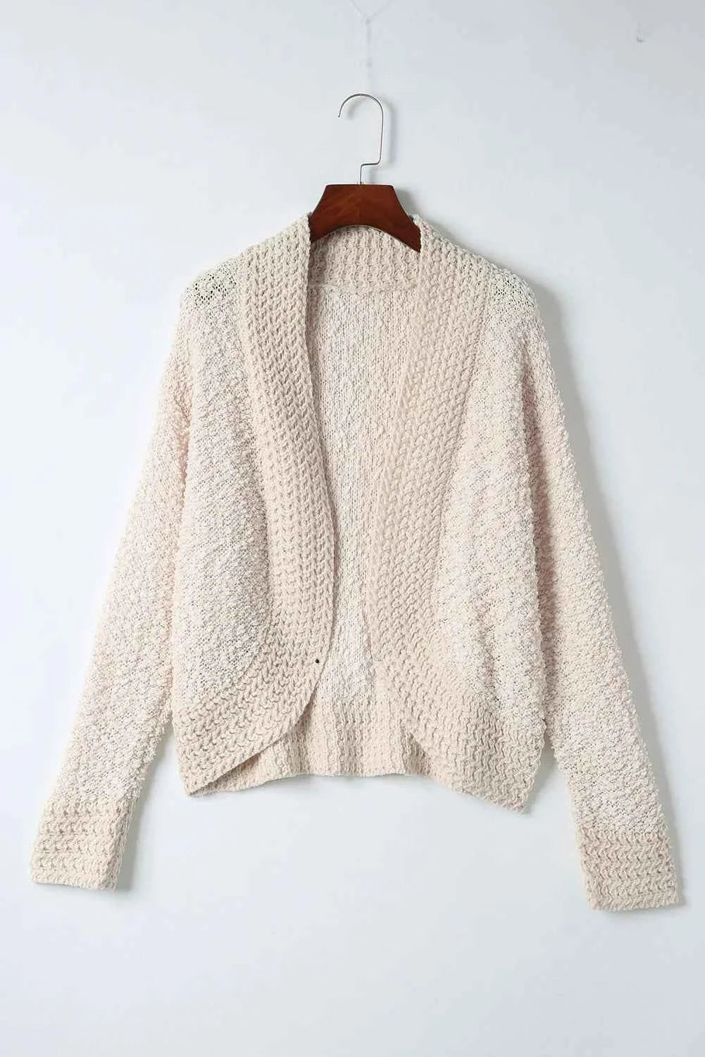 Schicker einfarbiger Cardigan mit offener Front