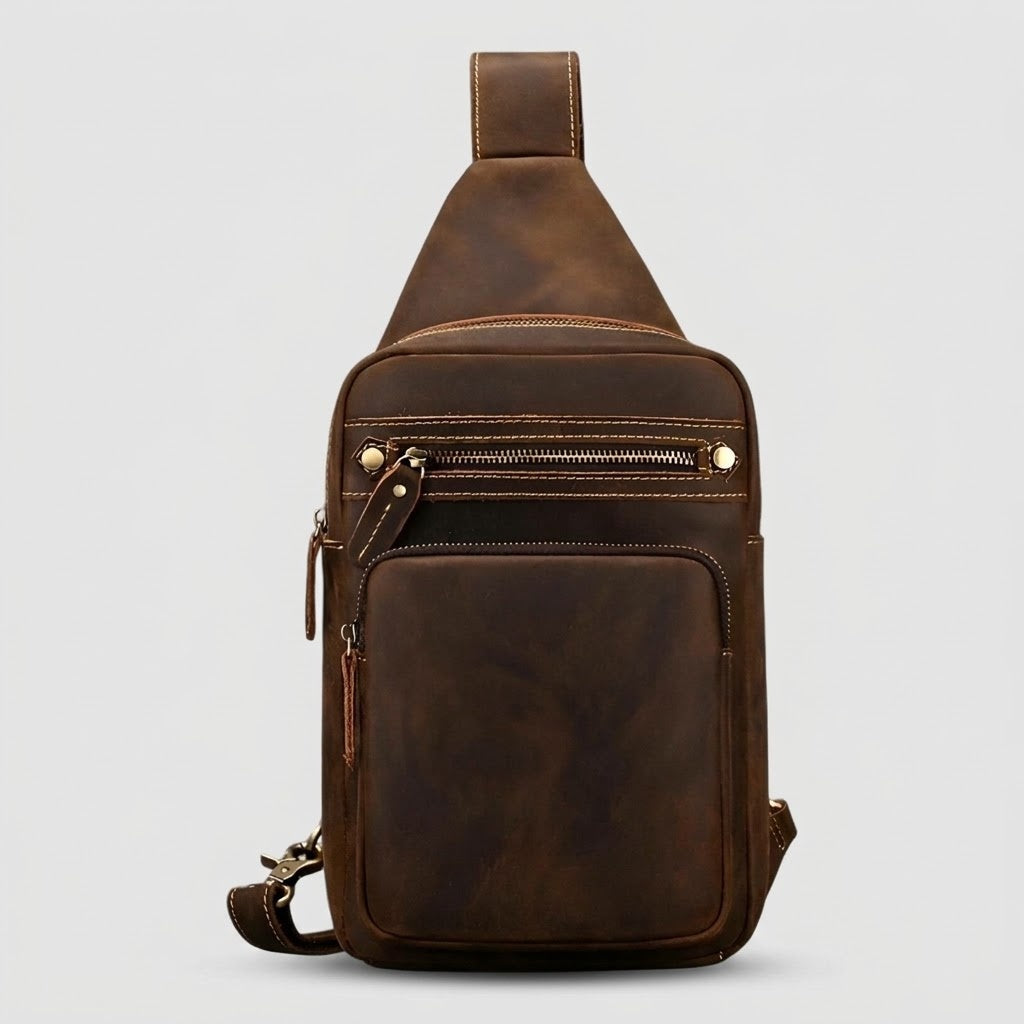 Herren Echtes Rindsleder Tablet-Satchel-Tasche