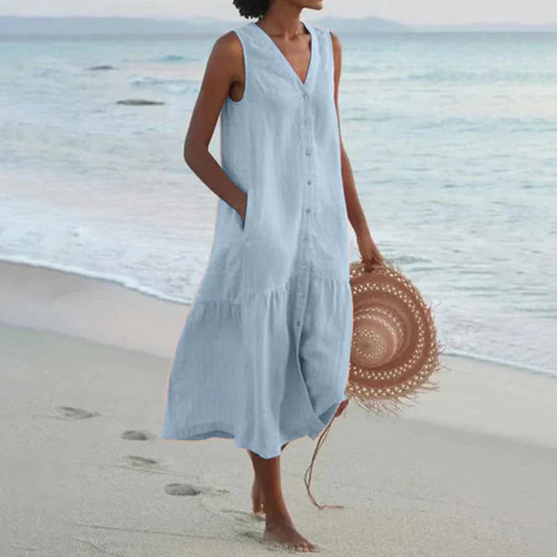 Léna Elegantes Sommerkleid für einen saisonalen Look