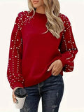 Maglione comodo con scollo rotondo da donna