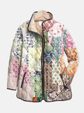 Janelle Blumenmuster-Steppjacke – Gemütliche, stilvolle Oberbekleidung