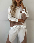 Trendiges Sport-Outfit mit Kontrast für einen modernen Stil
