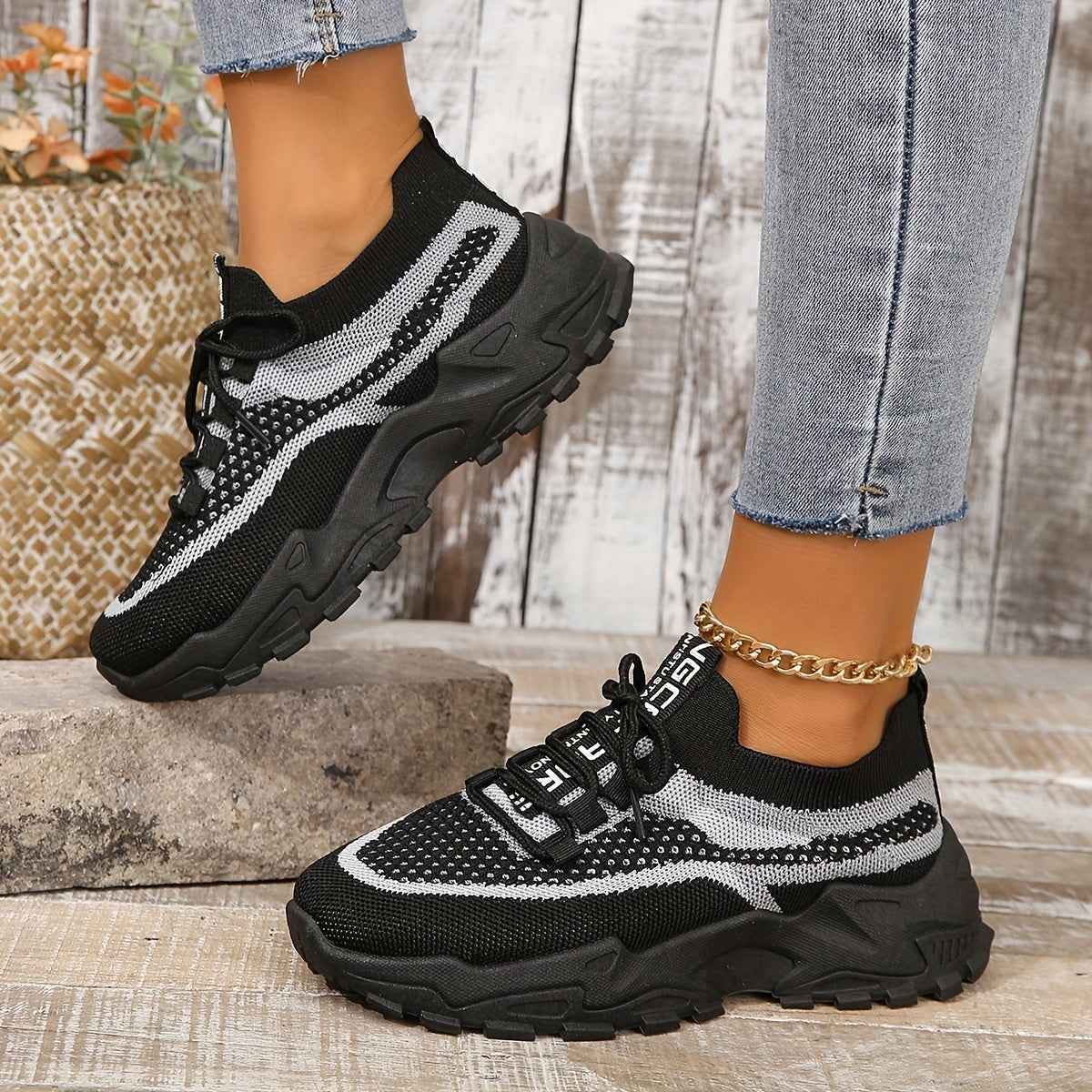 Amanda atmungsaktive Mesh-Sneaker mit flexibler, bequemer Passform