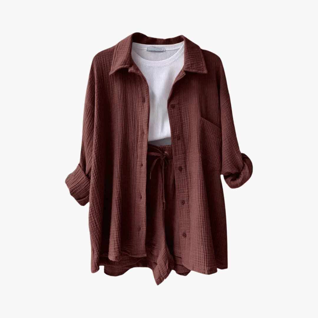 Bequemes 2-teiliges Ensemble für einen eleganten und gemütlichen Stil