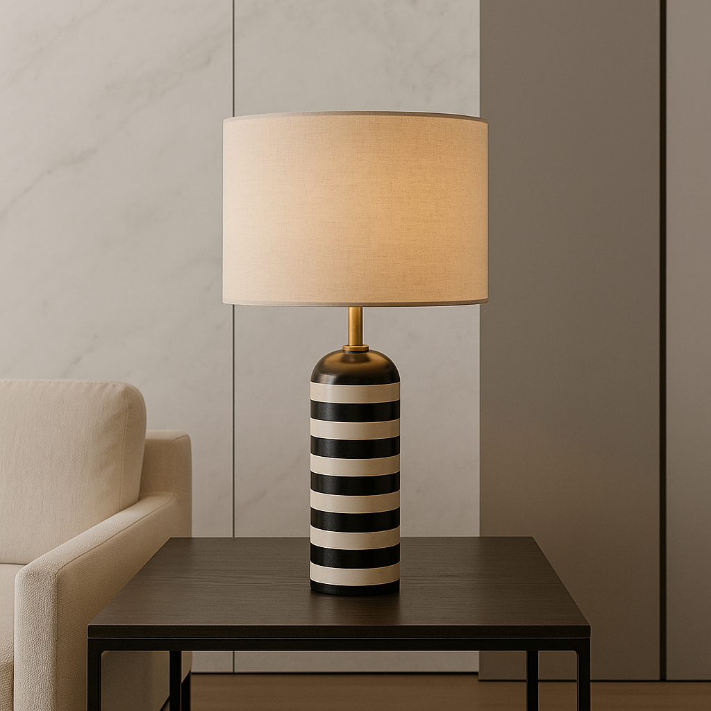 Florentha - Luxuriöse Marmor-Tischlampe für elegante Beleuchtung