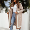 Casual Cardigan mit Kapuze – Oversized, Offene Front, Gemütliche Passform