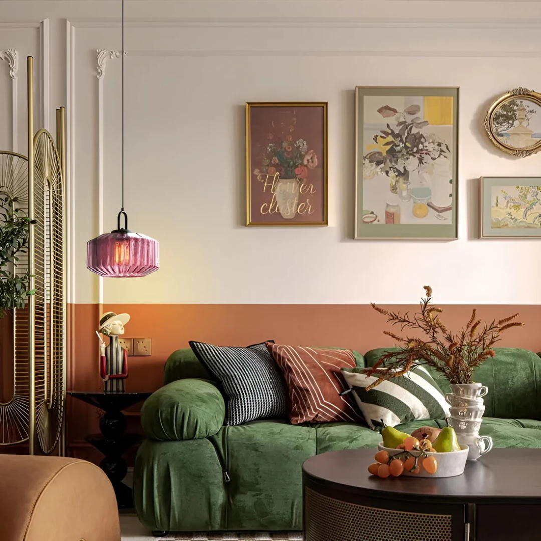 Mireta - Vintage Stilvolle Bunte Glas Hanglampe für eine Einzigartige Atmosphäre
