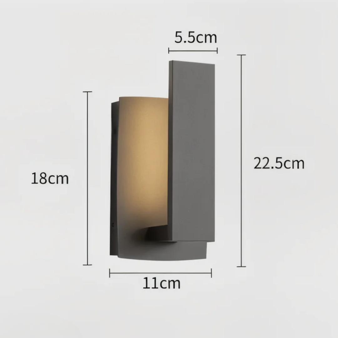 Lyrux - Moderne LED-Außenwandleuchte für stilvolle Beleuchtung