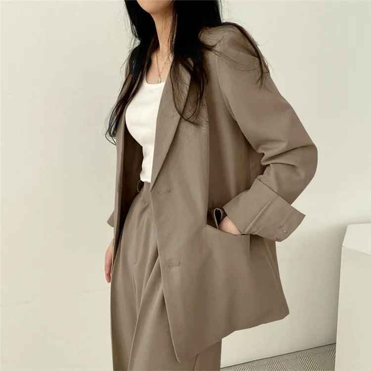 Hailey – Elegantes Damen-Damenkostüm mit langem Blazer