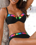 Bikini med farvegradient