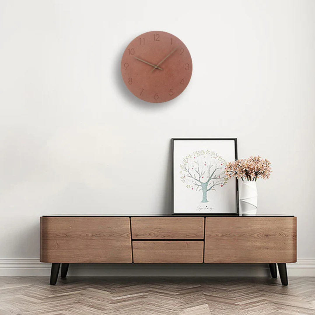 Nork - Elegante minimalistische Holz-Wanduhr für moderne Dekoration