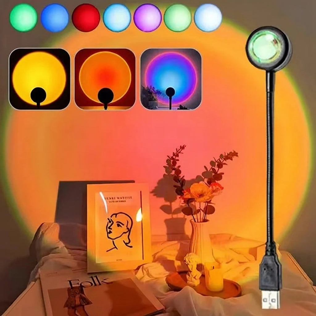 Sonnenuntergang Projektionslampe – Regenbogen Prisma Ambientelicht