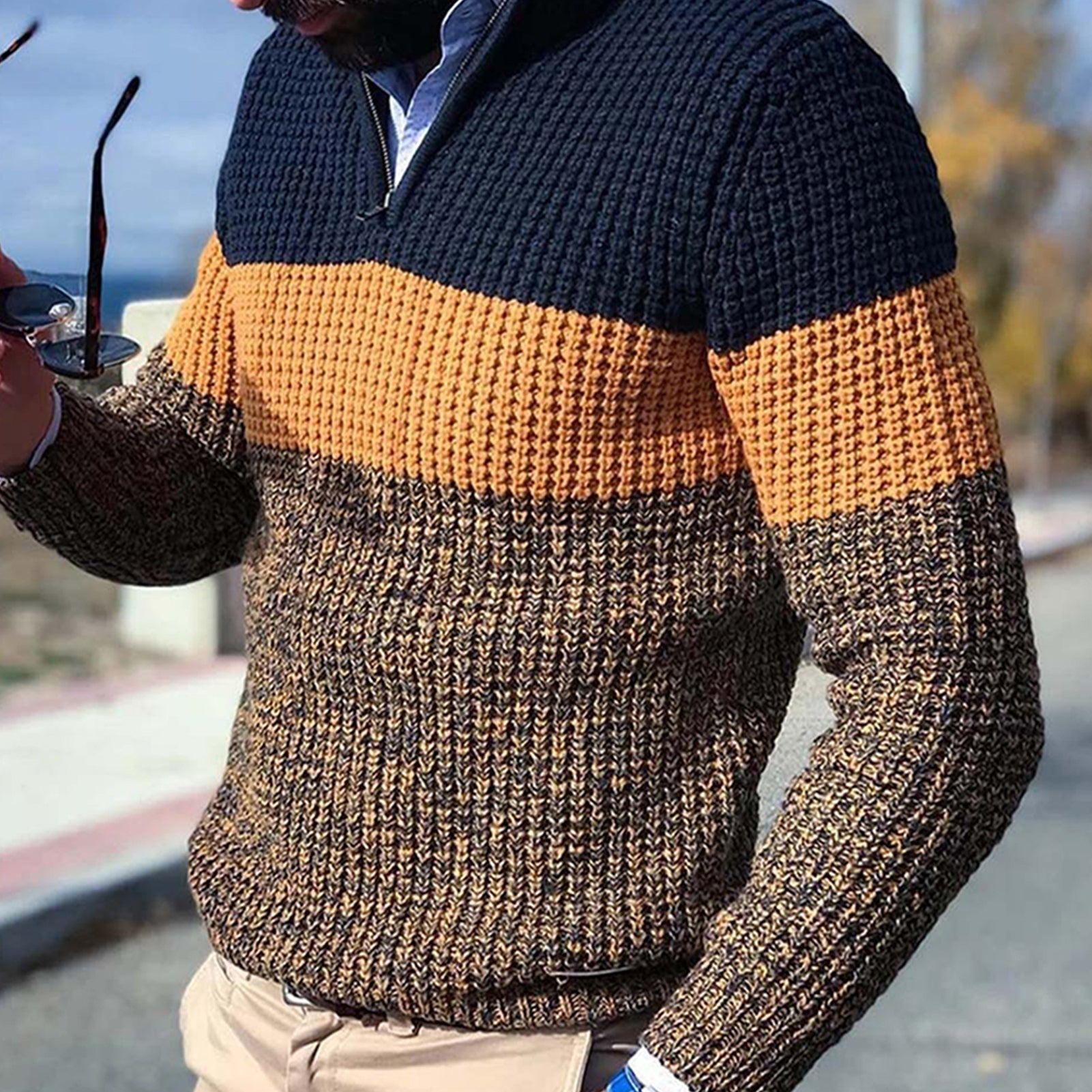 Luca – Bequemer und Eleganter Strickpullover
