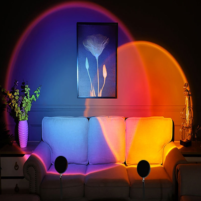 Sonnenuntergang Projektionslampe – Regenbogen Prisma Ambientelicht