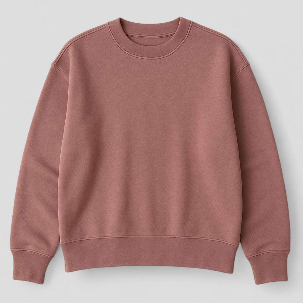 Caroline | LuxeFleece Oversized Pullover Damen Sweatshirt Rose Brush Weich Gemütlich