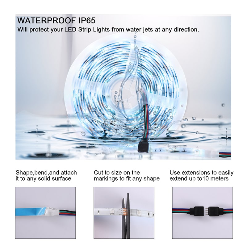 Smart WiFi LED Streifen – 8 Modi mit Musiksynchronisation