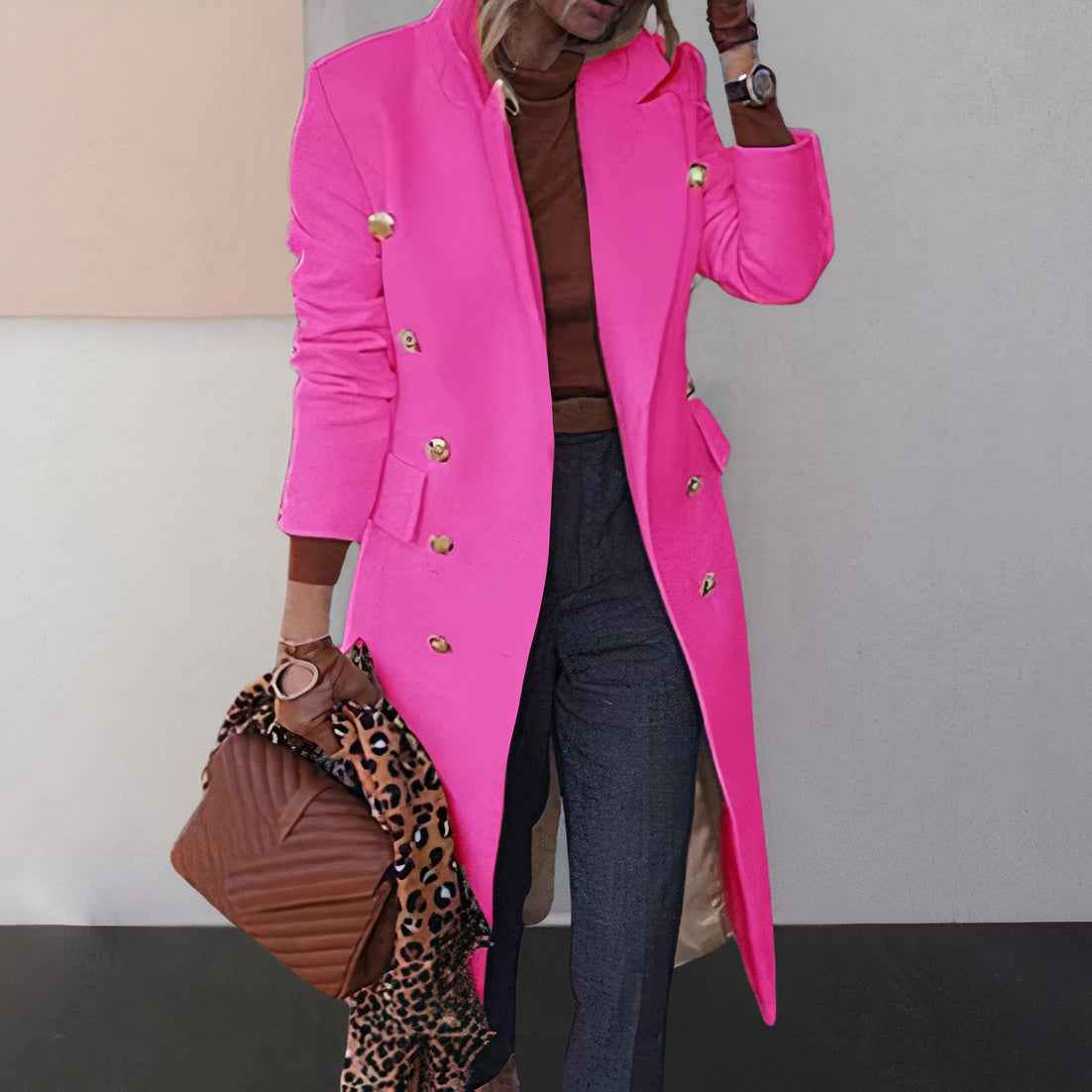 Raïssa | Eleganter langer Mantel für Damen für einen anspruchsvollen Look