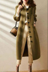 Eleganter langer Wintermantel für einen maskulinen Look