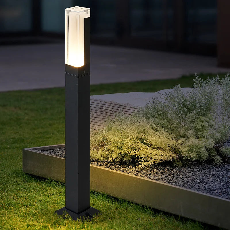 Orlena - Wasserfeste schwarze LED-Gartenlampe für stilvolle Außenbeleuchtung