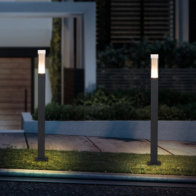 Orlena - Wasserfeste schwarze LED-Gartenlampe für stilvolle Außenbeleuchtung