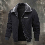 Kuschelige Thermo-Cordjacke - Warm bleiben, ultra-bequem und im Trend