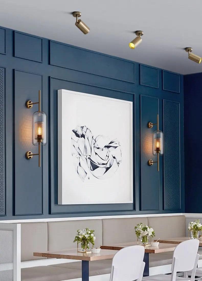 Luxus Wandaufkleber – Modernes Skandinavisches Design mit Glas- und Metall-Finish für einen eleganten Akzent