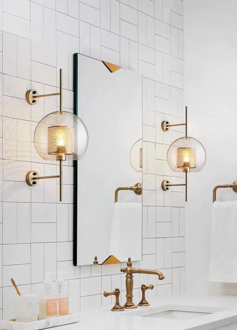 Luxus Wandaufkleber – Modernes Skandinavisches Design mit Glas- und Metall-Finish für einen eleganten Akzent