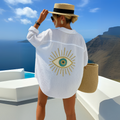 Camicia oversize ricamata