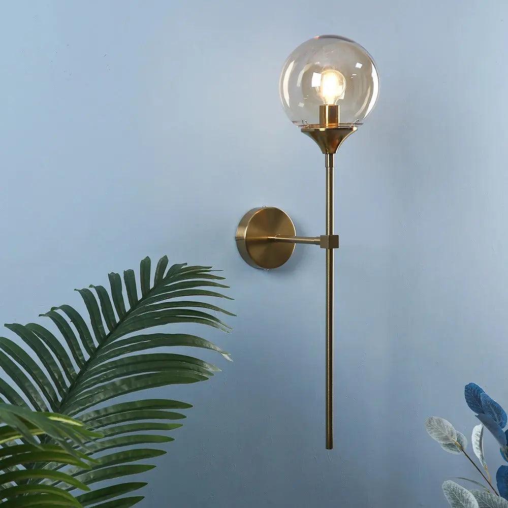 Mod moderne skandinavisch Wandlampe aus Glas – Zeitgenössischer minimalistischer und eleganter Stil