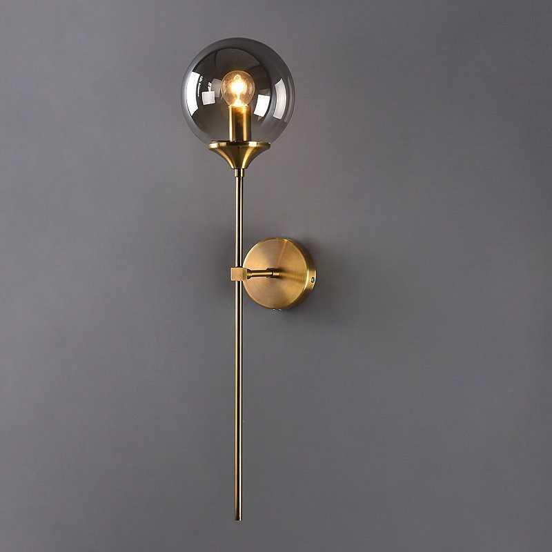 Mod moderne skandinavisch Wandlampe aus Glas – Zeitgenössischer minimalistischer und eleganter Stil