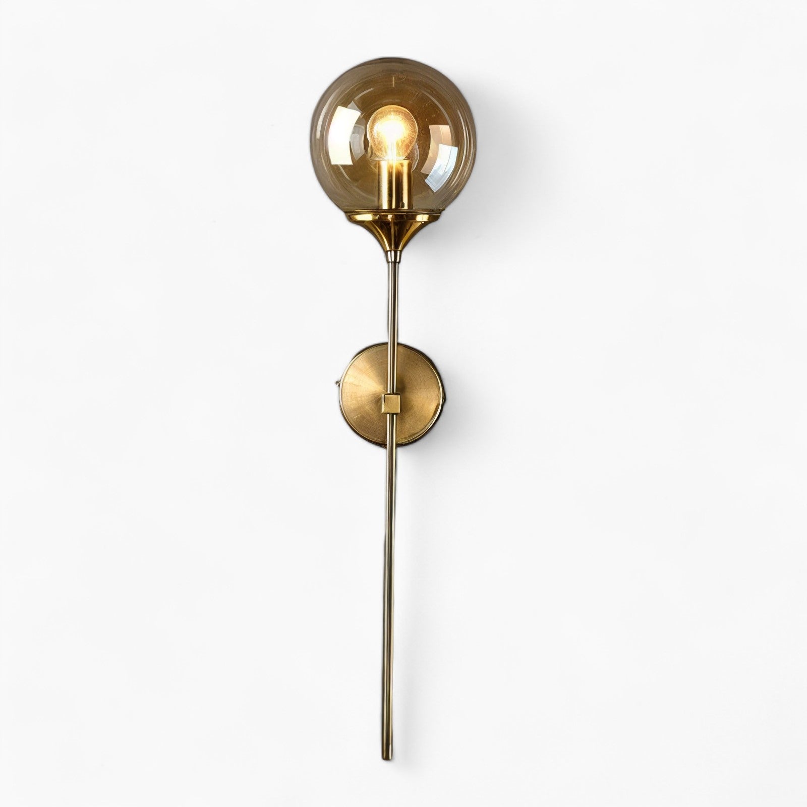 Mod moderne skandinavisch Wandlampe aus Glas – Zeitgenössischer minimalistischer und eleganter Stil