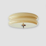 Art-Deco Vintage Deckenlampe - Glaskuppel-Design