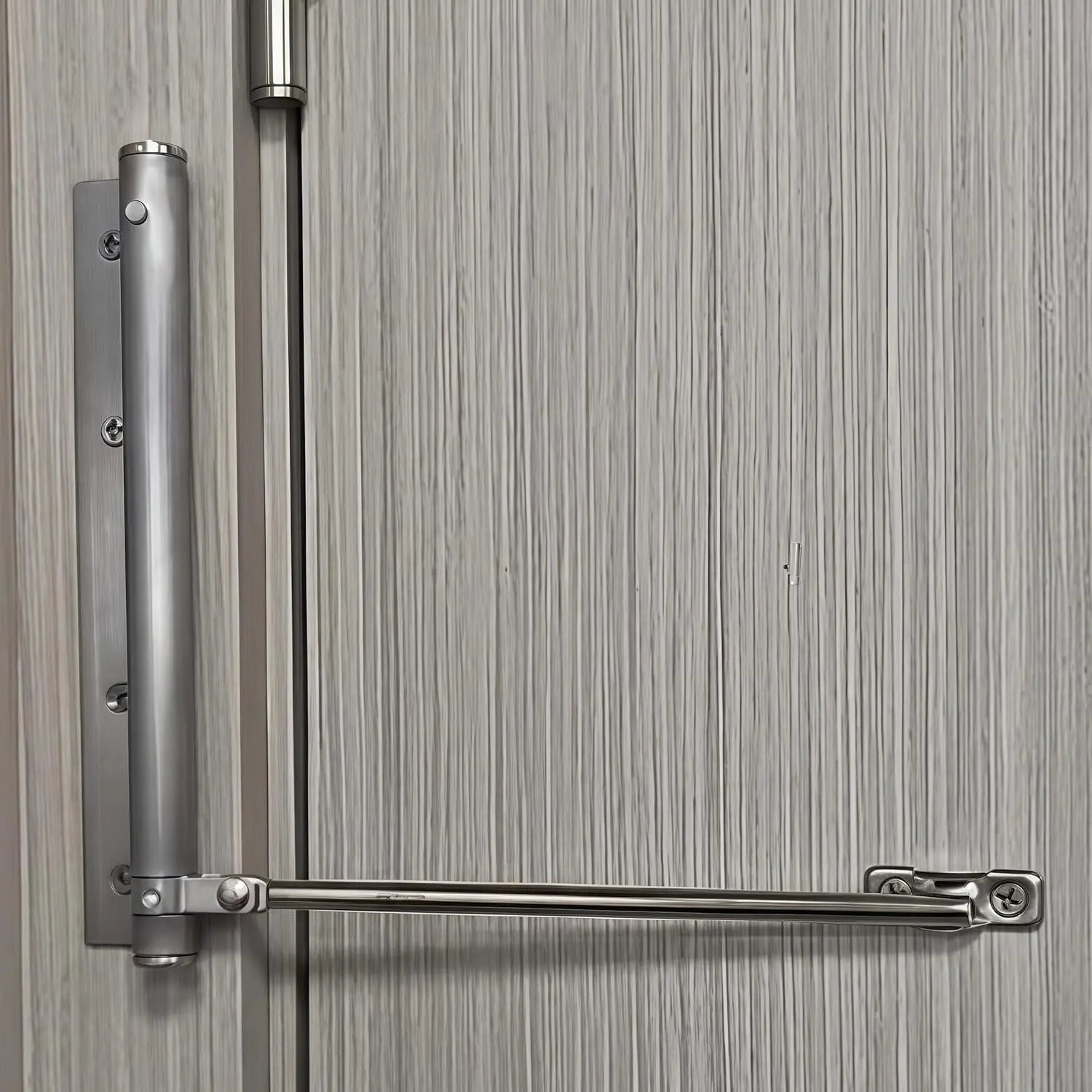Sanfter Türschließer, hydraulisch, einstellbar, Silber/Schwarz