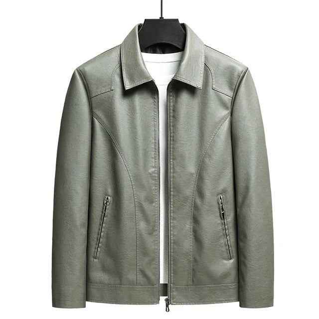 Elegante Lederjacke für Motorradfahrer