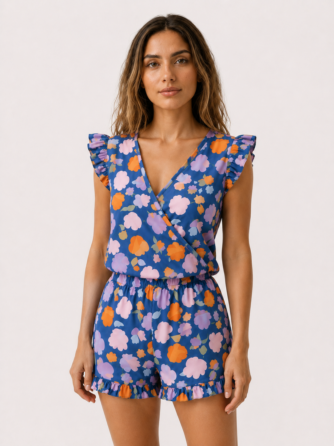 Maillot de bain à volants avec soutien-gorge