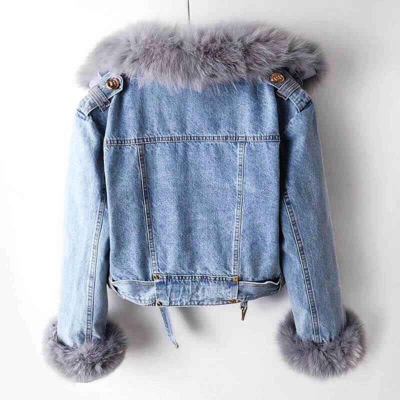 Isadora Denim-Felljacke