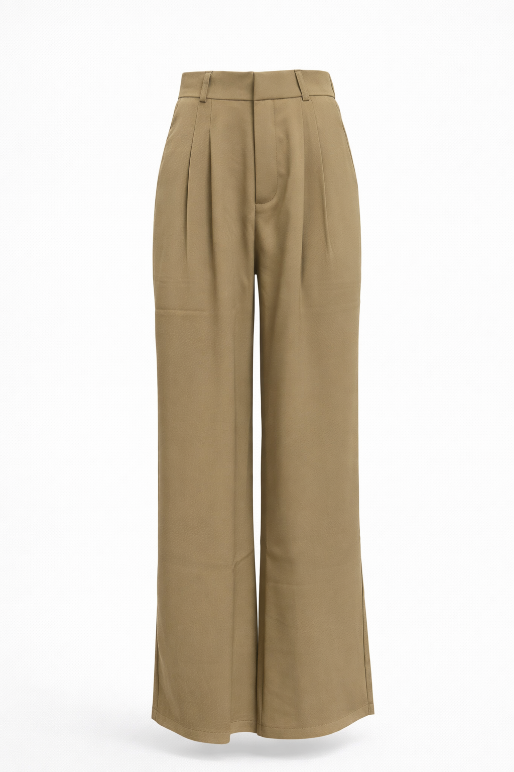 Bequeme Hochtaillierte Weite Passform Hose für einen Stilvollen Look