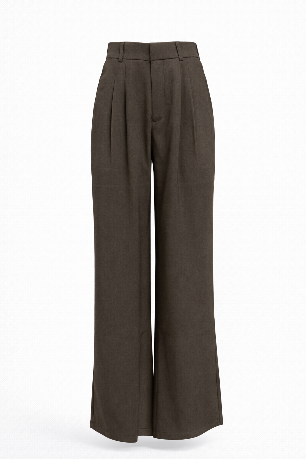 Bequeme Hochtaillierte Weite Passform Hose für einen Stilvollen Look
