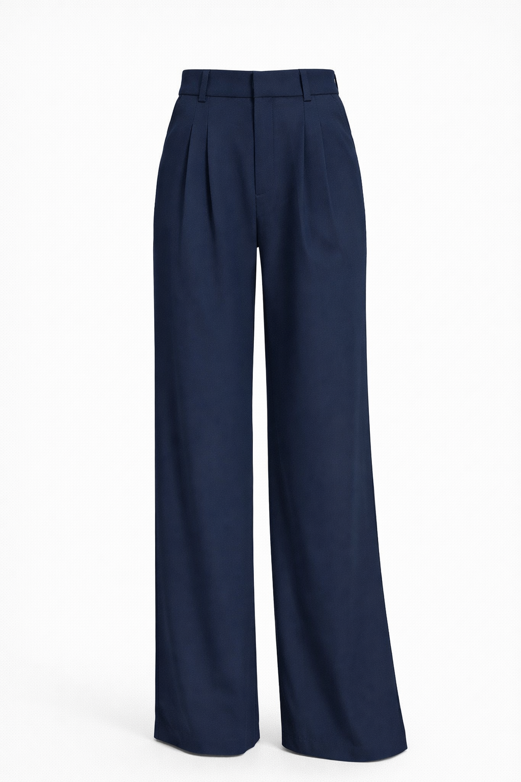 Bequeme Hochtaillierte Weite Passform Hose für einen Stilvollen Look