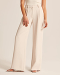 Pantaloni larghi comodi da donna in cotone