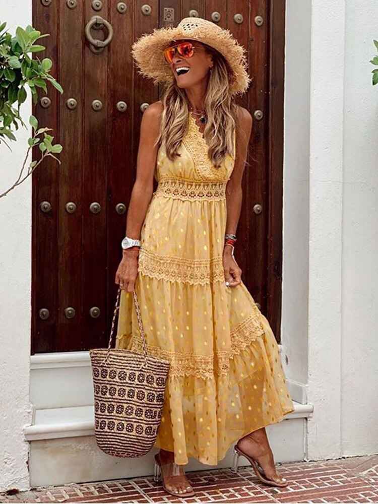 Joanna | Boho Maxi-Kleid