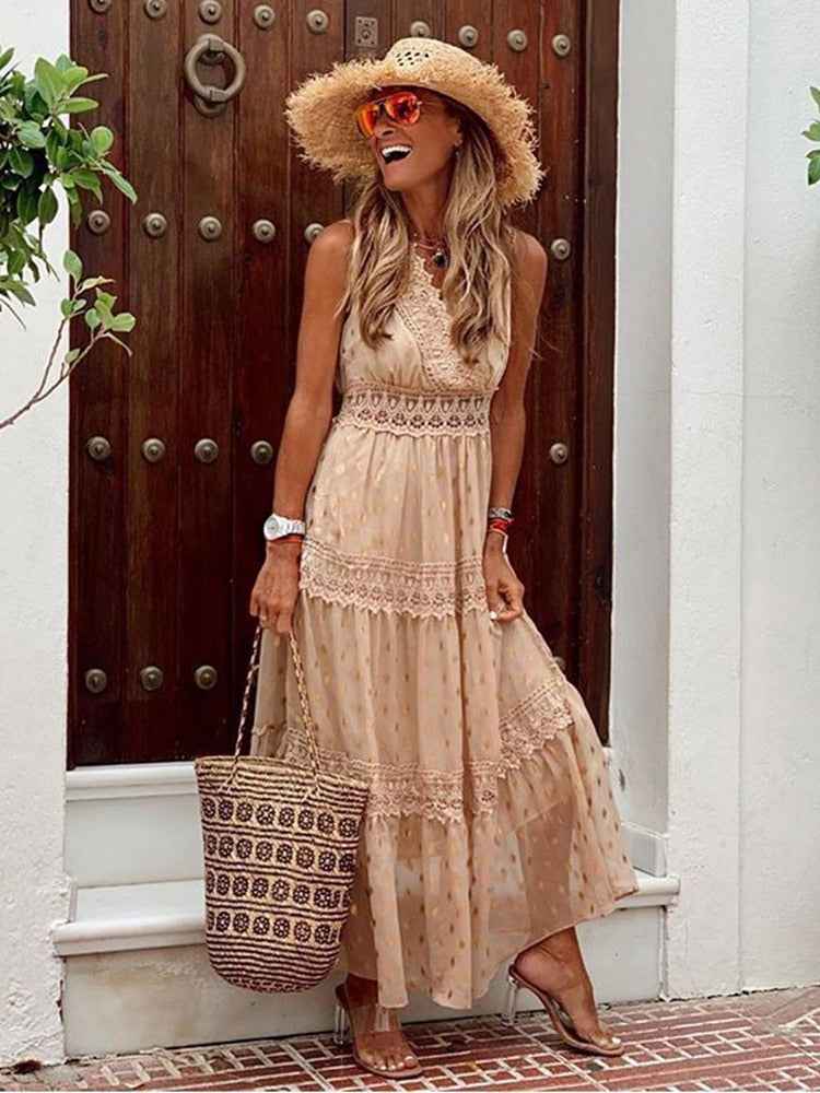 Joanna | Boho Maxi-Kleid
