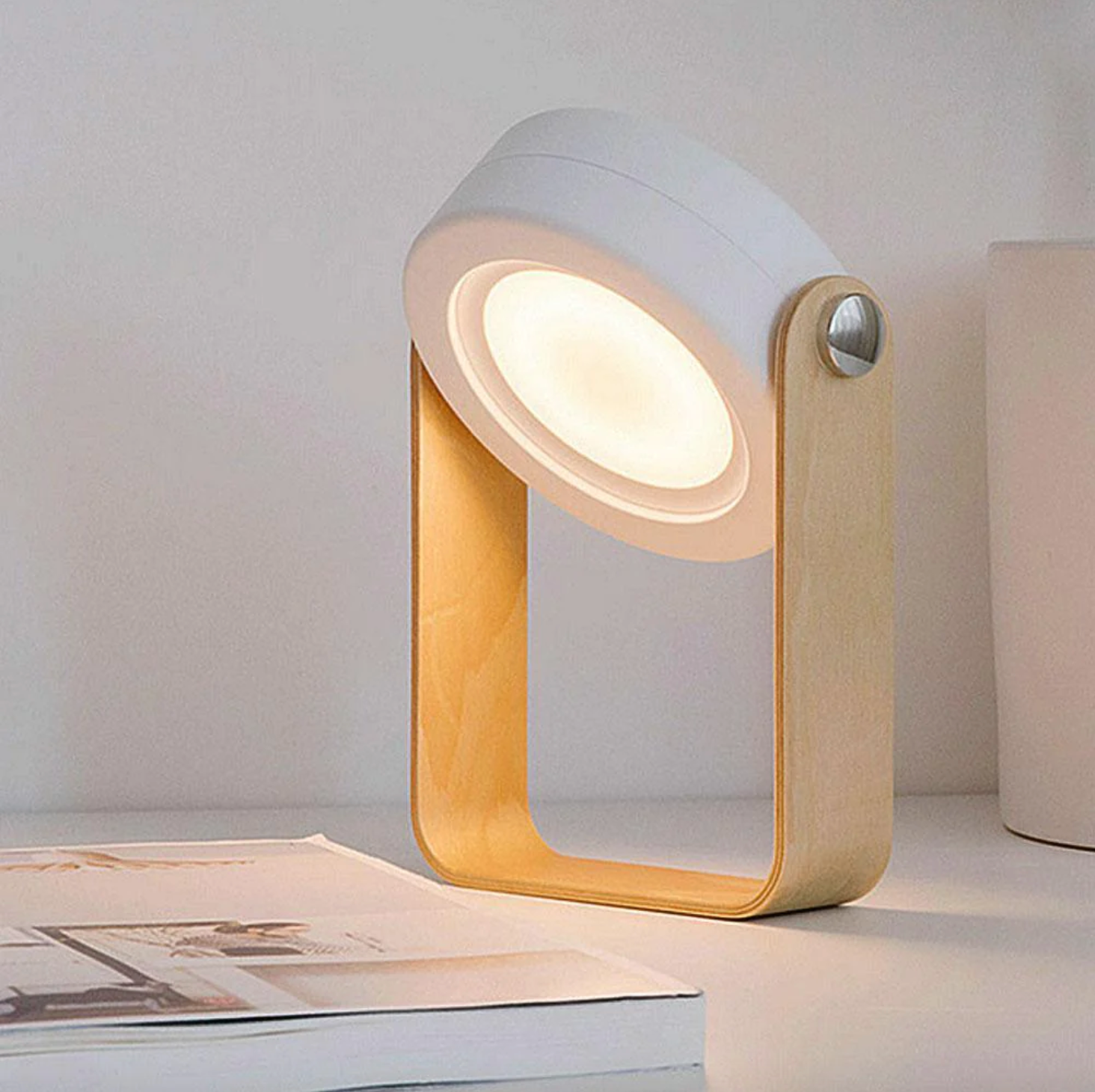 Taktile LED Nachtlampe mit Dimmer, tragbar und wiederaufladbar per USB