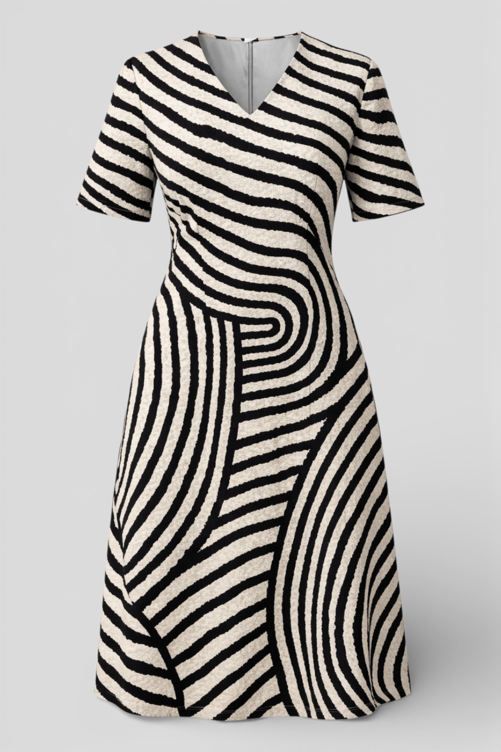 ALMA - Leichtes Kleid mit Blumenmuster in Indigo – Zeitlos & Vielseitig