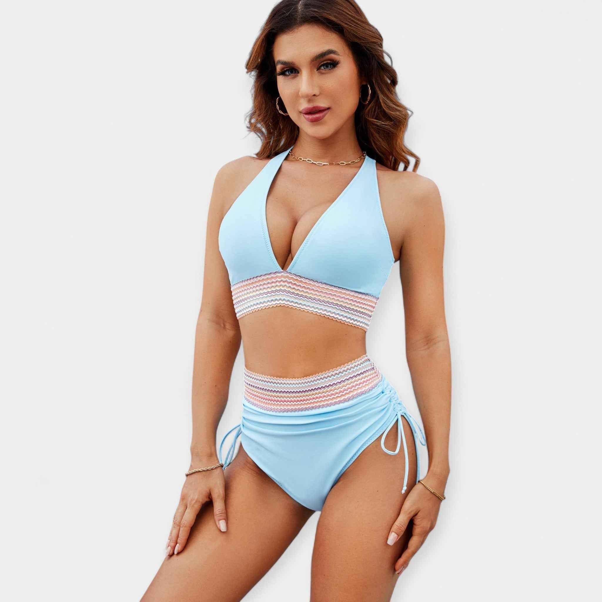 Hochtaillierter Bikini mit Polsterung