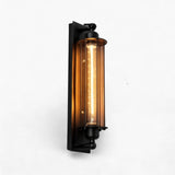 Elegante Vintage-Industrielle Wandlampe E27 LED aus Schwarzem Eisen