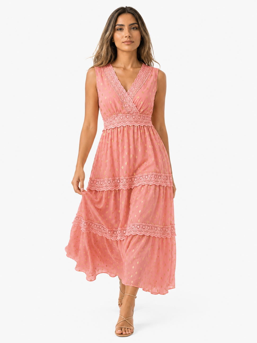 Robe maxi bohème pour femme