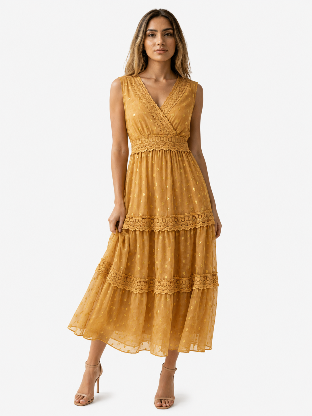 Robe maxi bohème pour femme