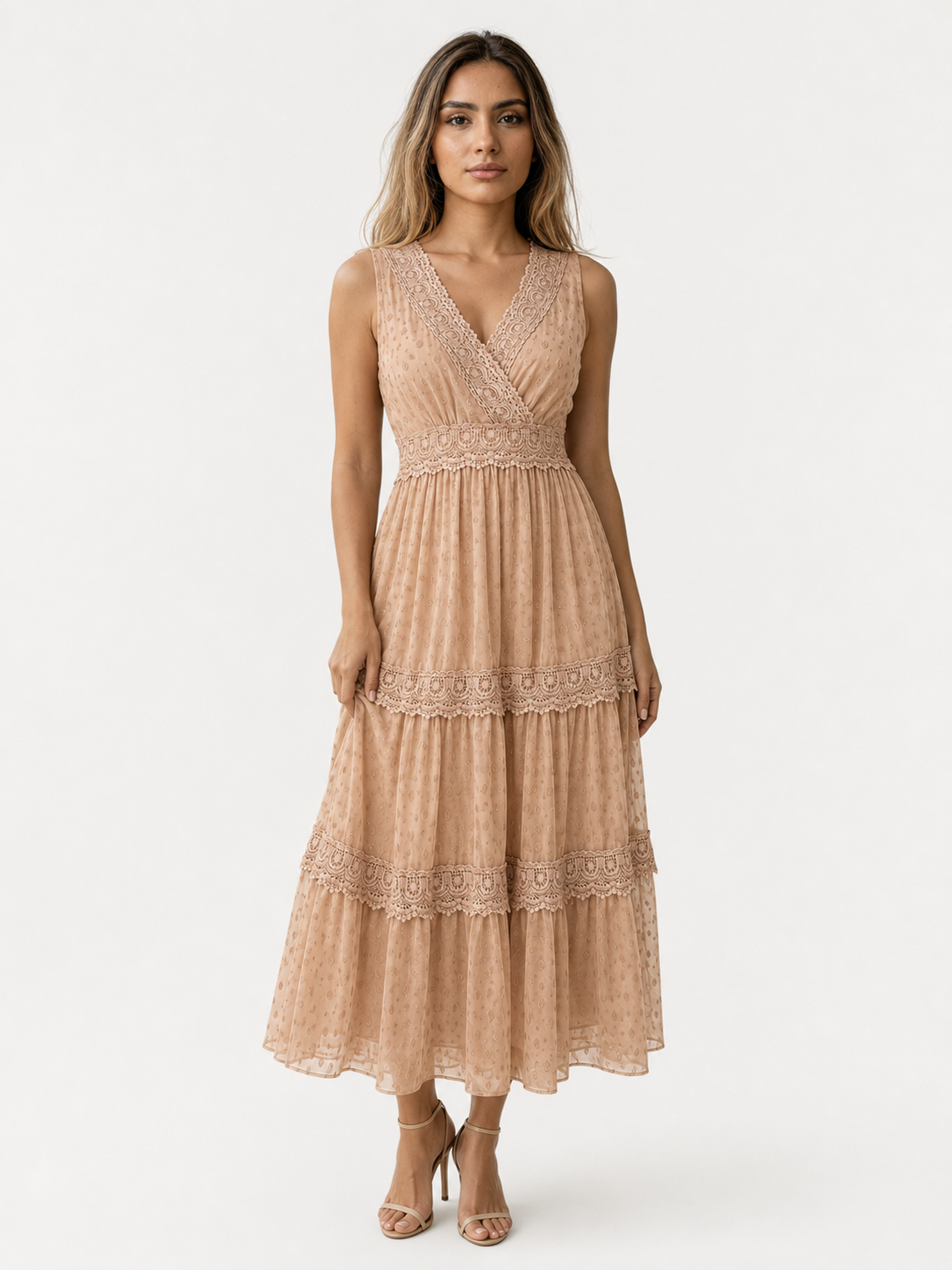 Robe maxi bohème pour femme